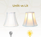Royal Designs, Inc. BSO-704UT-8WH True Bell Basic Lamp Shade with UNO Fitter, 4 x 8 x 6.5, White