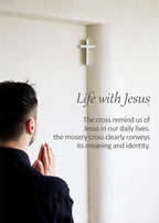 mosery Wall Cross Corner-Attached White Color 5.9 high inch For Christmas, Christians Spiritual Religious Cross With Magnetic on Wall For Church Room Decoration (1EA/Pack)