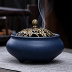 Ceramic Incense Burner (Blue)