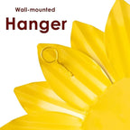 YEAHOME Sunflower Wall Decor - 9'' Metal Flower Wall Art Decorations 3 PACK Spring Yard Garden Sunflower Decor Hanging for Kitchen, Bathroom, Bedroom, Set of 3 Handmade Gift for Home, Indoor, Outdoor