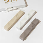SURI Jewish Mezuzah for Door – 4 Inch Gray Concrete Mezuza Case with Printed Scroll, Fits a 3 Inch Mezuzzah Scroll, Self-Stick Adhesive, Gift Box Included