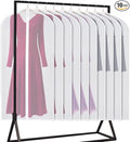 Univivi Garment Bag 60 inch Suit Bag for Storage Clear Lightweight Dress Bags for Long Gowns Coats Shirt Sweater 24'' x 60''-10 Pack