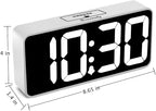 DreamSky Large Digital Alarm Clock Big Numbers for Seniors & Visually Impaired, 9 Inches Electric Clocks for Bedroom, Jumbo Display Fully Dimmable Brightness, USB Ports, Adjustable Alarm Volume