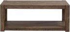 Liberty Furniture Broadmore Living Room 3 Piece Set - Rectangular Cocktail Table, 2 End Tables - Cobblestone Brown