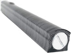 My Daily Styles Black Aluminum Silver-Tone Grey Stripes Classic Mezuzah Case, 5"
