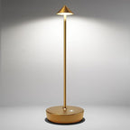 Cordless Table Lamps Rechargeable, 6000mAh Battery Operated LED Desk Lamp Outdoor Waterproof Portable Touch Dimmable Table Night Light for Patio Restaurant Dining Home Bronze