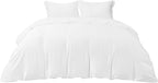 Bedsure 100% Rayon Derived from Bamboo Duvet Cover King Size - Lightweight Silky Cooling Comforter Cover Set for Hot Sleepers, Breathable & Moisture-Wicking Bedding Set, White