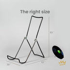 KINGDOM SOLUTIONS MADE IN USA 36-Pack Adjustable Black Metal Easels - Book Stand - Sturdy Plate Stand for Art, Pictures, Books, Frames - Unique on the Market