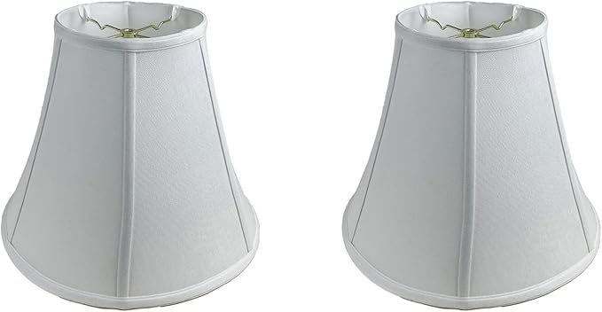 Royal Designs, Inc. BSO-704-16LNWH-2 True Bell Basic Lamp Shade, 8 x 16 x 12.6, Linen White, 2-Pack