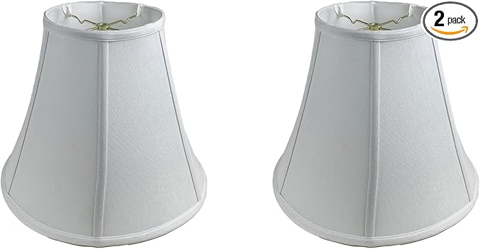 Royal Designs, Inc. BSO-704-18LNWH-2 True Bell Basic Lamp Shade, 9 x 18 x 13.6, Linen White, 2-Pack