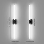 Ralbay 48inch Black Bathroom Vanity Lights Bar 36W Modern LED Matte Black Vanity Light Fixtures Over Mirror(5500K White Light)
