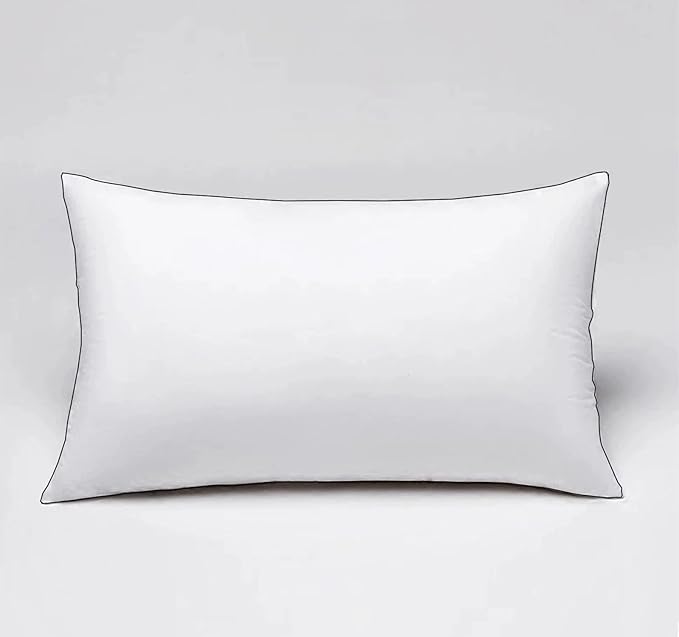 Luxurious Down Pillows - Standard Size, High Fill Power, Breathable Cotton Blend Shell,Down Pillow Ideal for Every Night (White, Queen (Pack of 2))