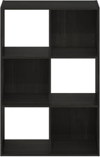 Furinno PELLI Closet Organizers and Storage, 6-Cube Closet Organizer, Open Shelf Closet Storage, for Wardrobe, Bedroom, Living Room, Espresso