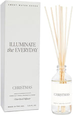 Sweet Water Decor Christmas Reed Diffuser Set - Fresh Cut Trees, Orange, and Cloves Holiday Reed Diffuser for Home with Long Lasting Fragrance - Non-Toxic Oil Reed Diffuser Made in The USA