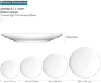 Ceramic Plates, Floral Decorative Ceramic Plates, Vibrant Colors Abstract Creative Watercolor Style, 7 Inch, for Dining, Parties, Wedding, Multicolor