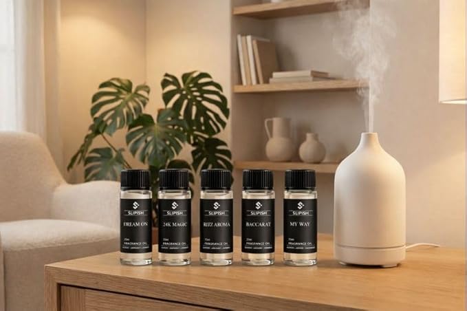 Hotel Diffuser Oil Discovery Kit – 5 × 20ml Fragrance Oils | Inspired by Elite 5-Star Hotel Scents | Aromatherapy Oils for Home, Office & Car Diffusers | Saffron, Leather, Sandalwood & More