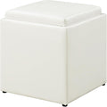 Designs4Comfort Park Avenue Single Ottoman with Stool and Reversible Tray
