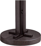Franklin Iron Works Tristan Industrial Rustic 64" Tall Floor Lamp Standing with Smart Socket Deep Bronze Metal Sheer Tan Outer Textured Linen Inner Shade for Living Room Bedroom Office House Home