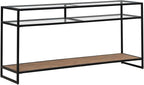 Liberty Furniture Bedford Sofa Table for Living Room - Weathered Oak