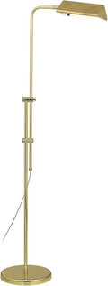 Regency Hill Tony Traditional Farmhouse Adjustable Pharmacy Light Floor Lamp Standing 54" Tall Gleaming Brass Gold Metal Rotating Head Decor for Living Room Reading House Bedroom Family Home