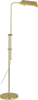 Regency Hill Tony Traditional Farmhouse Adjustable Pharmacy Light Floor Lamp Standing 54" Tall Gleaming Brass Gold Metal Rotating Head Decor for Living Room Reading House Bedroom Family Home