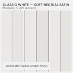 Homeforia White Floating Shelves 24 inch, High End Solid Real Wood 24inch Bathroom Floating Shelf for Wall Mounted, White Wooden 24in Floating Shelves, Heavy Duty Bracket, 24 X 6.5 X 1.75 in, Set of 2