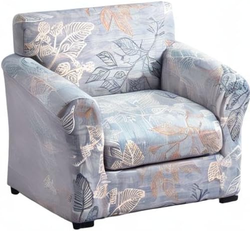 KRFOONN 2 Piece Chair Covers Printed Sofa Covers Couch Covers Washable Armchair Sofa Couch Slipcover Furniture Protector with Elastic Bottom for Living Room (Armchair, 17), Small