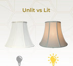 Royal Designs, Inc. BSO-704-16LNEG True Bell Basic Lamp Shade, 8 x 16 x 12.6, Linen Eggshell