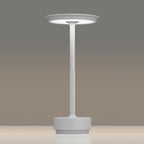 1 Pack Rechargeable Table Lamps Cordless, Portable 5000mAh Outdoor Table Light, 3 Color Stepless Dimming LED Table Lamp with Memory Function, for Home/Dinner/Patio/Restaurant.(Light Gray)