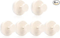 Wreath Hanger for Front Door, Heavy Duty Wreath Hangers for Front Door & Glass Window, Upgrade Suction Cup Hooks for Shower,Christmas Thanksgiving Halloween Easter Valentine (White, 6p)