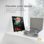 KINGDOM SOLUTIONS MADE IN USA 12-Pack Adjustable Acrylic Easels - Plate Stand - Sturdy Book Stand for Art, Pictures, Plates, Frames - Unique on the Market