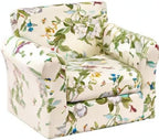 KRFOONN 2 Piece Chair Covers Printed Sofa Covers Couch Covers Washable Armchair Sofa Couch Slipcover Furniture Protector with Elastic Bottom for Living Room (Armchair, 28), Small
