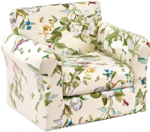 KRFOONN 2 Piece Chair Covers Printed Sofa Covers Couch Covers Washable Armchair Sofa Couch Slipcover Furniture Protector with Elastic Bottom for Living Room (Armchair, 28), Small