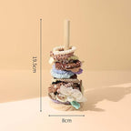 Scrunchie Holder Hair Accessories Organizer Stand Wood Hair Tie Holder Organizer Storage Display Jewelry Scrunchy for Women Girls Bedroom Bathroom Decor
