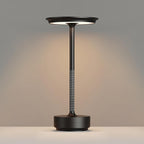 Rechargeable Cordless Table Lamp, LED Portable 5000mAh Touch Table Light, 3 Color Stepless Dimming Battery Powered Table Lamp for Restaurant/Home/Outdoor/Camping.(Black)