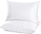 EIUE Hotel Collection Bed Pillows for Sleeping 2 Pack Standard Size，Pillows for Side and Back Sleepers,Super Soft Down Alternative Microfiber Filled Pillows,20 x 26 Inches