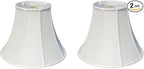 Royal Designs, Inc. BSO-704-16LNEG-2 True Bell Basic Lamp Shade, 8 x 16 x 12.6, Linen Eggshell, 2-Pack