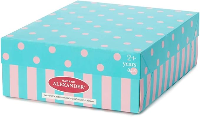 Madame Alexander 12" Lavender Check Huggums, Medium Skin Tone