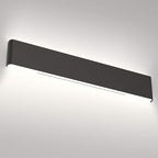 Aipsun 32.6 inch Modern Black Vanity Light Fixtures LED Black Bathroom Wall Light Up and Down Bathroom Lighting Fixtures White Light 5000K