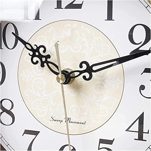 Silent Battery Operated Mantel Clock - Elegant Decorative Timepiece for Living Room, Office, Kitchen, and Shelf Idea for Home Décor