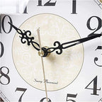 Silent Battery Operated Mantel Clock - Elegant Decorative Timepiece for Living Room, Office, Kitchen, and Shelf Idea for Home Décor