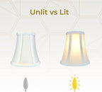 Royal Designs, Inc. BSO-704FC-6WH-2 True Bell Basic Lamp Shade with Flame Clip, 3.5 x 6 x 6.25, White, 2-Pack