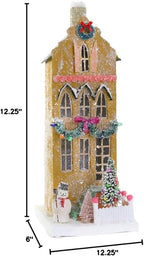 Cody Foster & Co Mustard Townhouse Christmas Village Building HOU-340