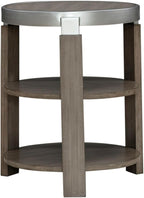 Liberty Furniture Sutton Chairside Table for Living Room - Bleached Sand