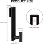 WUIVIUT T-Shape Heavy-Duty Stainless Steel Over The Glass Door Hooks - Frameless Glass Door Hooks for Bathroom Shower Towel Holder 19 cm Hook for Robe,Towels,Shower(T Shape 2 Pack, Fits 3/8'' Thick)