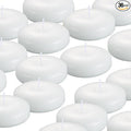 36 Pack Floating Candles, 3” White Unscented Dripless Wax Burning Candles, for Weddings, Party, Cylinder Vases, and Home Decorations
