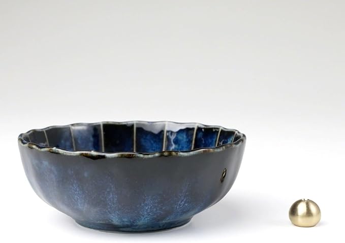 Gift Set: Sandalwood Incense Sticks & Navy Blue Lotus Holder by Asayu Japan