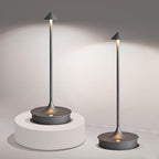 Cordless Table Lamp Rechargeable Led Desk Lamp Battery Operated Table Lamps Touch Dimmable Lamp Portable Outdoor Table Light for Restaurants and Bars Indoor/Outdoor Use (Grey - 2PC)