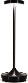 LED Cordless Table Lamp Rechargeable，Outdoor Battery Operated Desk Lamp Touch 3 Color Dimming Portable Waterproof Night Light for Patio/Restaurant/Dining/Home (Black)