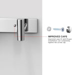 VAEHOLD Hat and Coat Wall Mount Rack - Hooks for Robes, Bags, Keys, and Towels - Bathroom Towel Hanger Organizer (Polished Chrome, “T“ Shape 5 Hooks 1 Pack)